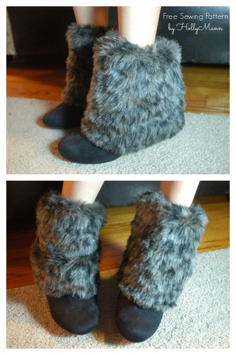 Diy Leg Warmers, Fur Boot Covers, Faux Fur Leg Warmers, Fur Leg Warmers, Old Boots, Boot Toppers, Faux Fur Material, Leg Warmer, Sewing Tutorials Free