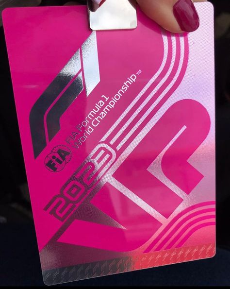 F1 Vip Pass 2023, Vip Pass Design, Paddock F1, F1 Widget, Room 2023, Ultimate Bucket List, Vip Pass, Pink Life, Pink Princess