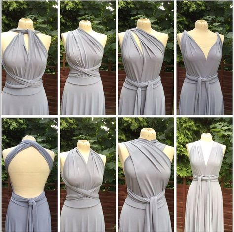 5e76bef6e019b2541ff53db39f407a98desc54232391ri How To Wear Infinity Dress, Infinity Dress Wedding, Infinity Dress Ways To Wear, Infinity Dress Styles, Vestido Convertible, Infinity Dresses, Infinity Dress Bridesmaid, Below The Knee Dress, Multiway Dress