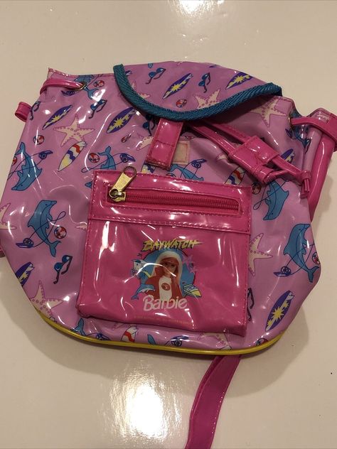 VINTAGE 1990S BAYWATCH Barbie Vinyl Mini Backpack Kids 1995 Mattel - $29.99. FOR SALE! Vintage 1990s Baywatch Barbie Vinyl Mini Backpack Kids 1995 Mattel. Condition is "Used". Shipped with USPS Priority Mail. 144068282857 Kids 1995, Barbie Vinyl, Baywatch Tv Show, Barbie Backpack, 1990s Barbie Dolls, Argumentative Antithetical Dream Girl, Barbie Happy Family, Shelf Corner, Happy Birthday Gorgeous