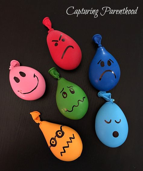 Emotions Sensory Activities For Toddlers, Emotions Preschool Activities, Sensory Balloons, Ball Balloons, Teaching Emotions, Emotions Preschool, Emotions Activities, Children's Church Crafts, Lesson Plans For Toddlers