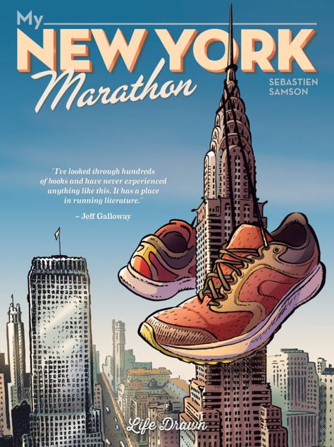 Humanoids Announces Second Wave of Comics for Life Drawn Imprint Ny Marathon, Marathon Poster, Marathon Posters, Graphic Novel Cover, New York Marathon, Novel Covers, Nyc Marathon, Dystopian Books, City Marathon