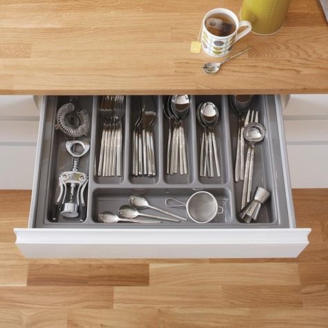 Kitchen Drawer Inserts, Cutlery Drawer, Crockery Unit, Cutlery Storage, Kitchen Surfaces, Cutlery Tray, Plastic Cutlery, Kitchen Cutlery, Kitchen Drawer