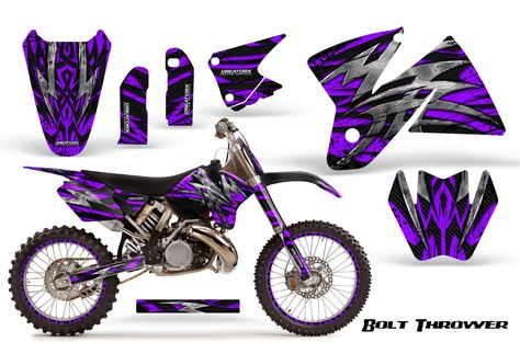 Purple dirt bike plastic Purple Dirt Bike, Purple Bike, Moto Girl, Motocross Girls, Dirt Biking, Motocross Love, Graphic Kit, Bike Gear, Bike Style