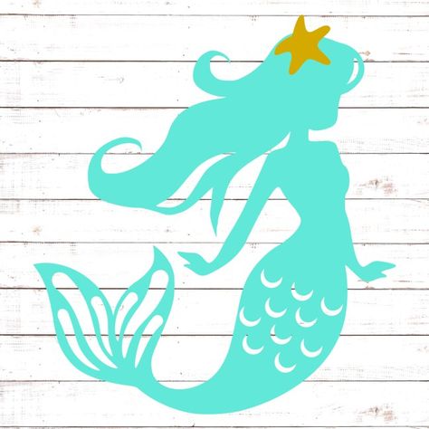 Cricut Mermaid Projects, Circut Joy, Mermaid Font, Silhouette Disney, Cricut Svg Files Free, Mermaid Images, Beach Svg, Mermaid Svg, Free Cricut