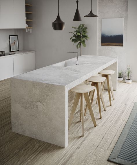 Silestone Kitchen, Modern Konyhatervezés, Toronto Interior Design, Minimalist Dekor, Kitchen Details, Interior Minimalista, European Home Decor, Concrete Kitchen, Design Festival