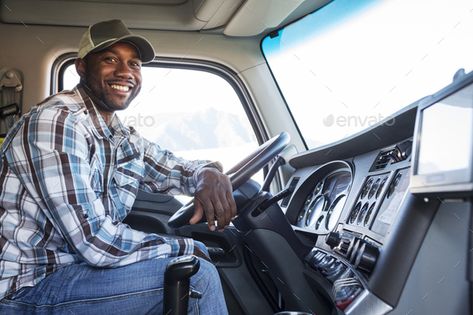 Truck Driving Jobs, Tractor Trailer Truck, Driver Job, Black Truck, Truck Driving, Delivery Driver, Trucking Companies, Tractor Trailers, Work Looks