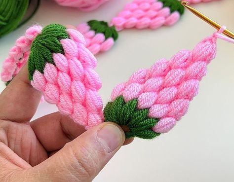 Crochet Strawberry, Knitting, Crochet