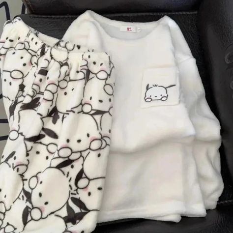 Just found this amazing item on AliExpress. Check it out! $8.64 | Hello Kitty Pochacco Kuromi Girls New Japanese Cute Cartoon Print Thickened Coral Velvet Warm Antibacterial Home Clothing Set