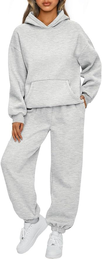 Amazon sweat set. grey. many color options. comfy fall basics. Must have basics. AUTOMET Womens 2 Piece Outfits Lounge Hoodie Sweatsuit Sets Oversized Sweatshirt Baggy Fall Fashion Sweatpants with Pockets Womens 2 Piece Outfits, Fashion Sweatpants, Matching Sweatsuit, Two Piece Loungewear, Drop Shoulder Hoodie, Sweatpants With Pockets, Sweatpants Style, Sweatsuit Set, Sweat Set