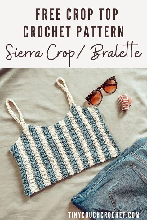 Crochet Crop Top Pattern Free, Crochet Bralette Pattern, Bralette Pattern, Easy Crochet Hat, Crop Top Pattern, Crochet Crop Top Pattern, Crochet Sweater Pattern Free, Crochet Tops Free Patterns, Crochet Bralette