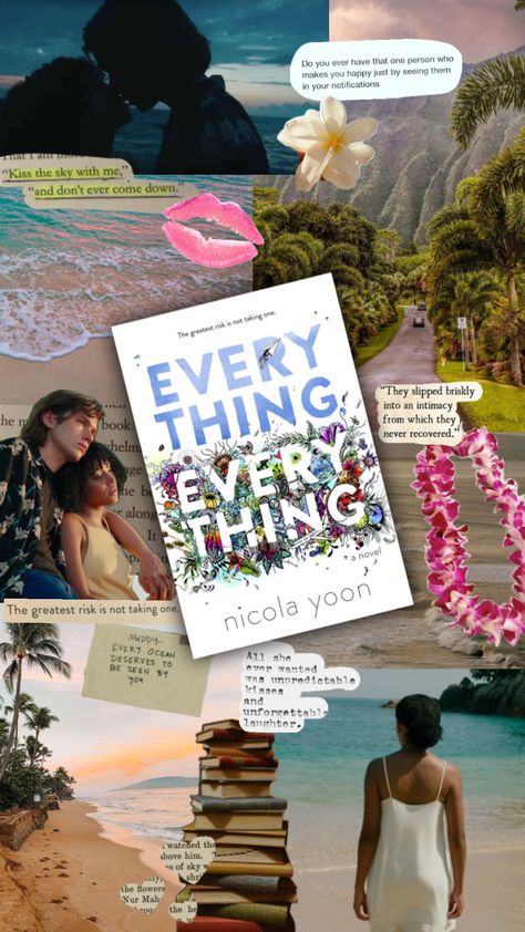 #everythingeverything #nicolayoon #firstlove #younglove #book #bookaesthetic #bookboard #love #YA #yabook #hawaii #quotes #vibes #beach #mixedcouple Everything Everything Nicola Yoon, Hawaii Quotes, Nicola Yoon, Everything Everything, K Board, That One Person, Love Ya, Ya Books, Book Aesthetic