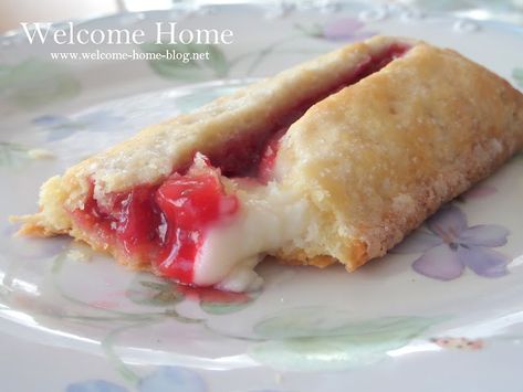 Welcome Home Blog: Strawberry Cream Handpies Strawberry Cream Hand Pies, Strawberry Cream Pie Mcdonalds, Mcdonald's Strawberry Cream Pie, Mcdonalds Strawberry Cream Pie, Strawberry Creme Pie, Seedless Strawberry, Egg Cream Cheese, Fried Hand Pies, Strawberry Cream Pie