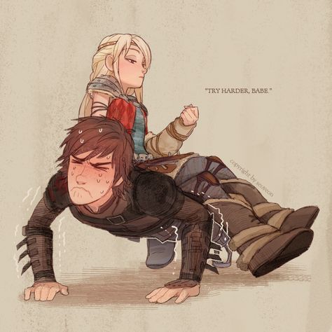 Astrid Hofferson Fanart, Hicks Und Astrid, Httyd Hiccstrid, Hiccup Horrendous, Httyd Funny, Astrid Hofferson, Httyd Art, Hiccup And Astrid, Dreamworks Dragons