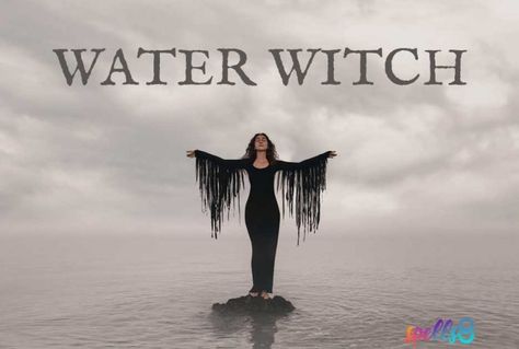 Water Witch Spells, Witches Mark On Body, Water Witch Aesthetic, Kinds Of Witches, River Witch, Sea Witch Aesthetic, Witch Humor, Witchy Photoshoot, Wiccan Wallpaper