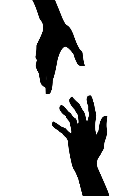 At last! Freddy came to my rescue and released me from my captors. He took me to Olympia Pettiford's house in order to recover. Hand Reaching Out To Another Hand, Hand Silhouette Art, Hand Reaching Down, 2 Hands Reaching Out, Helping Hand Drawing, Hand Symbol Tattoo, Helping Hand Illustration, Hand Reaching Out, Helping Hands Logo