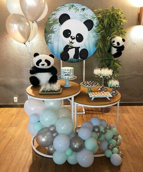 Panda Baby Shower Theme, Panda Birthday Theme, Panda Birthday Cake, Panda Themed Party, Panda Baby Showers, Panda Birthday Party, Panda Decorations, Panda Birthday, Panda Party