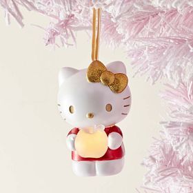 Hello Kitty® Apple Ornament Hello Kitty Apple, Mini Led Lights, Pink Christmas Decorations, Hello Kitty Christmas, Mark And Graham, Shimmer And Shine, Shimmer N Shine, Holiday Style, Pottery Barn Teen