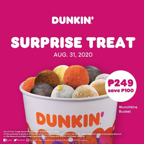 Dunkin Donuts – ₱100 Off Assorted Munchkin Bucket Dunkin Donuts Donut Flavors, Munchkin Donut, Choco Butternut, Light Brown Hair Dye, What Is My Aesthetic, Donut Flavors, Chocolate Glazed Donuts, Quick Service Restaurant, Delicious Donuts