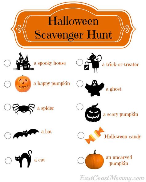 East Coast Mommy: Halloween Scavenger Hunt (with free printable) Mommy Halloween, Scavenger Hunt Template, Fall Scavenger Hunt, Scavenger Hunt Clues, Halloween Scavenger Hunt, Photo Scavenger Hunt, Happy Pumpkin, About Halloween, Scary Pumpkin