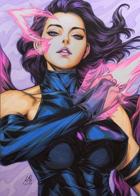 Psylocke (Betsy Braddock) - X MEN Marvel Comics Women, Stanley Lau, Stanley Artgerm, Betsy Braddock, Xmen Art, X-men, Marvel Heroines, Marvel Comic Character, Uncanny X-men