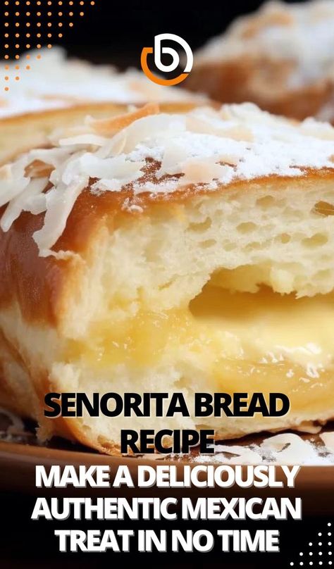 Senorita bread is a delightful Filipino pastry that is as beautiful as it is delicious. This soft and fluffy bread is filled with a sweet and buttery coconut filling, making it the perfect treat for breakfast or snack time. I first discovered senorita bread during a trip to the Philippines, and it quickly became one of my favorite indulgences. Senorita Bread Recipe Filipino, Senorita Bread Recipe, Senorita Bread, Coconut Filling, Fluffy Bread, Mexican Treats, Mexican Bread, Filipino Food, Dairy Free Options