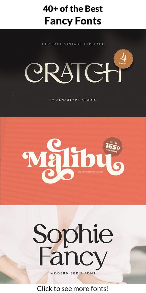 When you're looking to create a truly elegant and classy design, using the perfect font is essential. Here are over 40 of the best fancy fonts that will help you achieve just that. From serif fonts to decorative scripts, there's something for everyone here! So go ahead and add some flair to your designs with these beautiful typefaces. Free Serif Fonts, Decorative Typeface, Unique Typography, Modern Serif Fonts, Food Logo, Fancy Fonts, Classy Design, Creative Fonts, Typeface Design