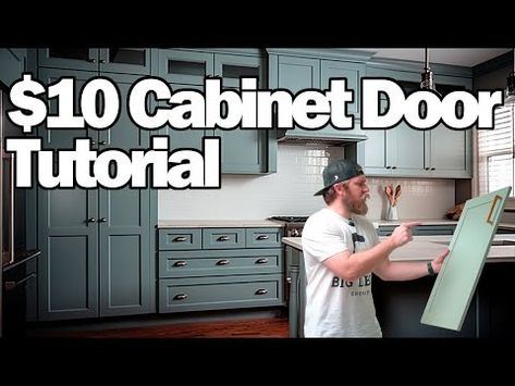 CHEAP and EASY Shaker Cabinet Doors and Drawers | DIY | HOW TO - YouTube Diy Shaker Cabinet Doors Easy, How To Make Shaker Cabinet Doors, Cheap Cabinet Doors, Arched Cabinet Doors, Diy Shaker Cabinet Doors, Diy Shaker Cabinets, Diy Shaker Door, Cabinet Door Makeover, Basement Diy