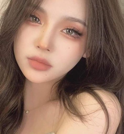 Asian Makeup Looks, Soft Makeup Looks, Korean Eye Makeup, Ulzzang Makeup, Ethereal Makeup, Fancy Makeup, Cute Makeup Looks, Asian Eye Makeup, Eye Makeup Art