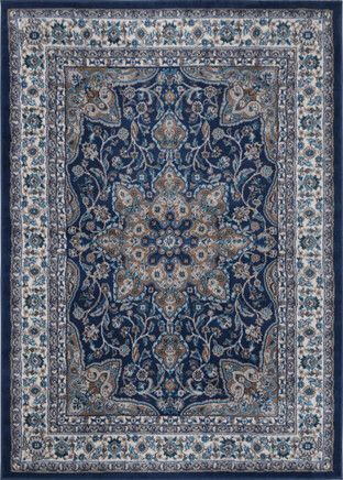 Fuller Area Rug Blue Persian Rug, Brown And Blue Living Room, Blue Gray Bedroom, Brown Living Room, Gray Bedroom, Blue Living Room, Navy Blue Area Rug, Blue Bedroom, Blue Area