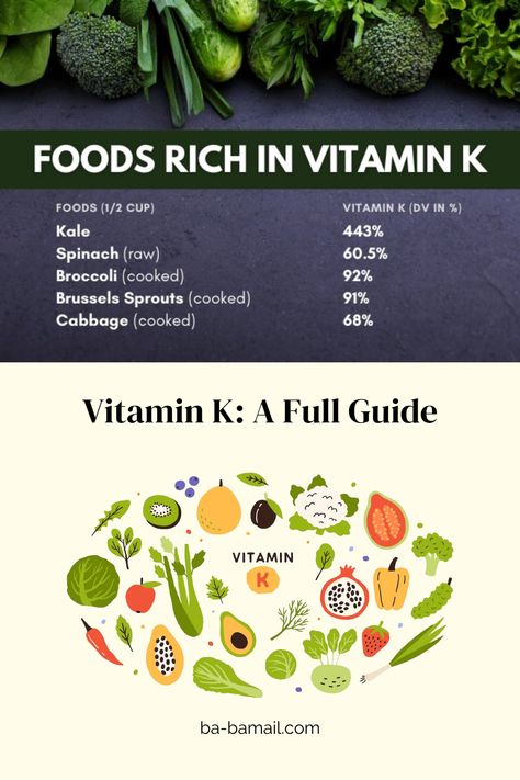 Vitamin K is one of the most fascinating vitamins out there, and scientists continue discovering new forms, functions, and benefits of this vitamin to this day. Vitamin K exists in two forms (more on that below), and it plays are crucial role in heart health, wound healing, and even bone health. Read on to learn about the sources, health benefits, and signs of vitamin K deficiency. Vitamin K Benefits, K2 Foods Vitamin, Vitamin K2 Foods, Vitamin K2 Rich Foods, Vitamin K2 Benefits, Benefits Of K2 Vitamin, Vitamin K Deficiency, Vitamin K Foods, Vitamin Deficiency