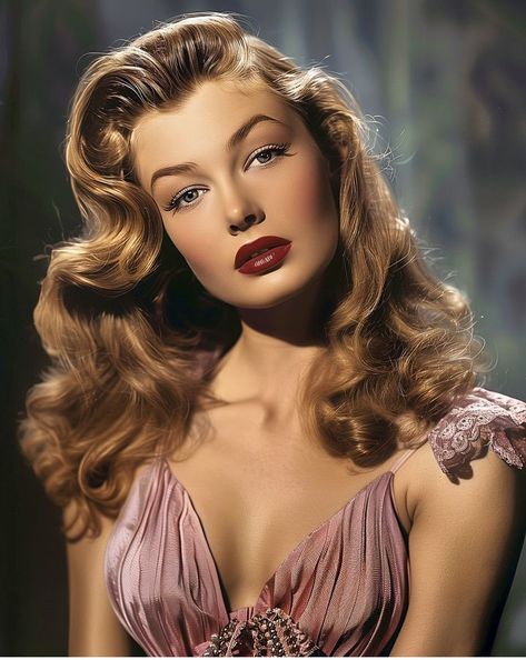 Hollywood Glamour Makeup, Bonney One Piece, Old Hollywood Wedding, 50s Hairstyles, Classic Hollywood Glamour, Vintage Hollywood Glamour, Vintage Waves, Hollywood Hair, Hollywood Waves