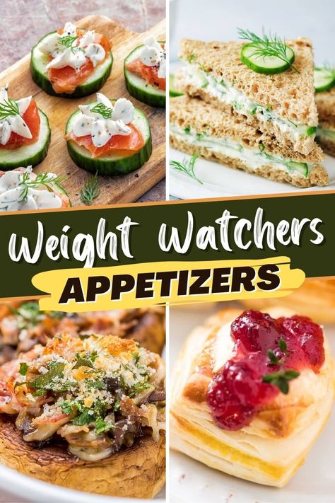 Weight Watchers Appetizers Easy, Weight Watchers Party Food, Ww Appetizers Parties, Weight Watchers Dip Recipes, Weight Watchers Veggie Dip, Snacks No Bake, Low Fat Appetizers, Low Calorie Appetizers, Weight Watchers Appetizers