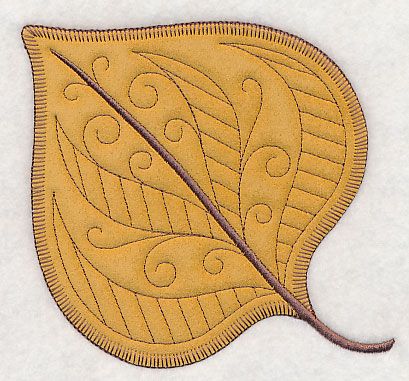 Autumn Cottonwood Leaf (Heirloom Applique) Cottonwood Leaf, Felt Leaf, How To Stitch, Leaf Outline, Felt Leaves, Embroidery Bags, Diy Quilt, Embroidery Library, Blanket Stitch