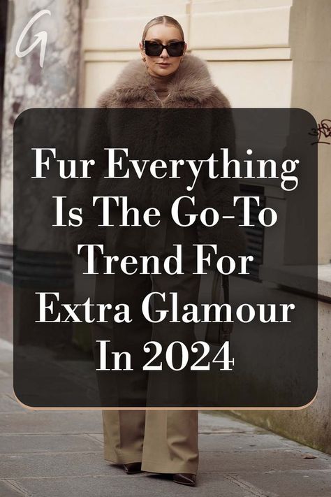 But the one craze train you'll definitely want to get on this year is all fur everything. #furfashion #trends #fashion #coats Mini Coat Outfit, Fall Fur Coat Outfit, 2024 Party Outfit, Casual Fur Coat Outfit, Fur Vest Outfit Dressy, Fur Poncho Outfit, Fake Fur Coat Outfit, Fur Shawl Outfit, Fur Outfits Women