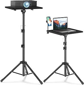 Facilife Projector Stand Tripod,Laptop Tripod Projector Stand Adjustable Height 22 to 47 Inch, Projector Tripod Stand, Tripod for Porjector, Projector Stand for Outdoor Movies Dj Stand, Projector Stand, Outdoor Movies, Outdoor Projector, Video Projector, Tripod Stand, Laptop Table, Outdoor Movie, Dj Equipment