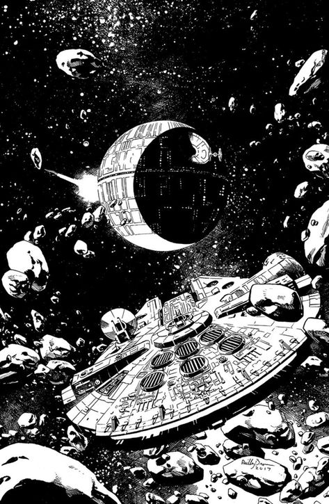 Star Wars Wallpaper Iphone, Star Wars Illustration, The Millennium Falcon, Star Wars Background, Series Poster, Star Wars Love, Star Wars Comics, Japon Illustration, Star Wars Wallpaper