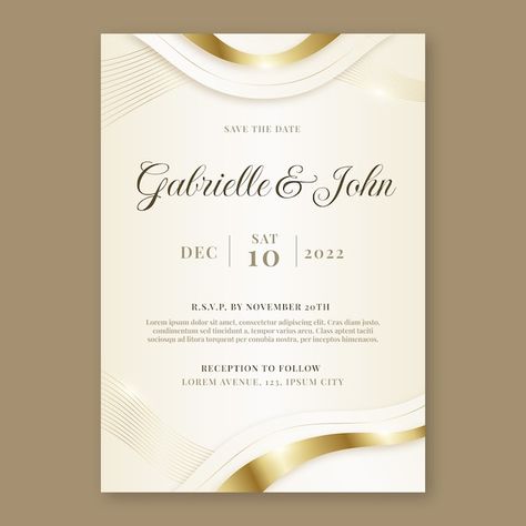 Gradient wedding celebration invitation | Free Vector #Freepik #freevector #wedding-love #luxury-wedding #save-date-template #wedding-template School Invitation Card, Luxury Invitation Design, Wedding Celebration Invitation, Free Invitation Cards, Banner Clip Art, Free Wedding Invitations, Vector Gradient, Luxury Invitation, Wedding Invitation Card Template