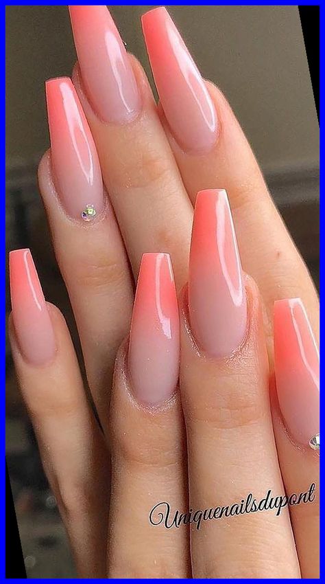 Trending Summer Nail Colors, Vibrant Nail Designs, Summer Vacation Nails, Summer Nail Colors, Marble Nail Designs, Pink Ombre Nails, Vibrant Nails, Ombre Nail Designs, Vacation Nails