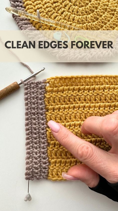 This is a fantastic method for crocheting clean edges. I use it for crochet button bands for tops and cardigans. If you try it, you will… | Instagram Crochet Edges For Cardigan, Crochet Edges, Crochet Button, Crochet Buttons, Crochet Blog, Blog Categories, Crochet Instructions, Crochet Edging, Love You All