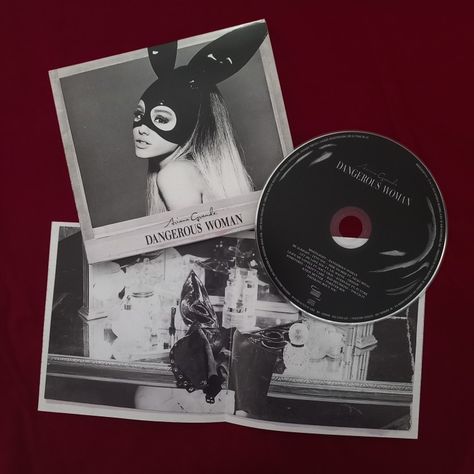 Ariana Grande CD - Dangerous Woman Ariana Grande Cd, Cd Aesthetic, Ariana Grande Album, Ariana Grande Dangerous Woman, Cd Collection, Vinyl Cd, Dangerous Woman, Ariana Grande, Album Covers