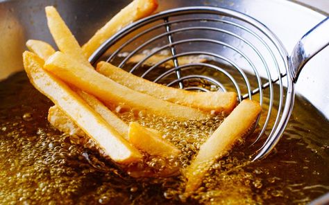 Here’s How Long to Fry Every Food (Deep Frying Temperature Chart Included!) Fried Cheese Bites, Deep Fryer Recipes, Healthy Cooking Oils, Temperature Chart, Zesty Sauce, Best Pans, Cooking Oils, Deep Fryer, Funnel Cake