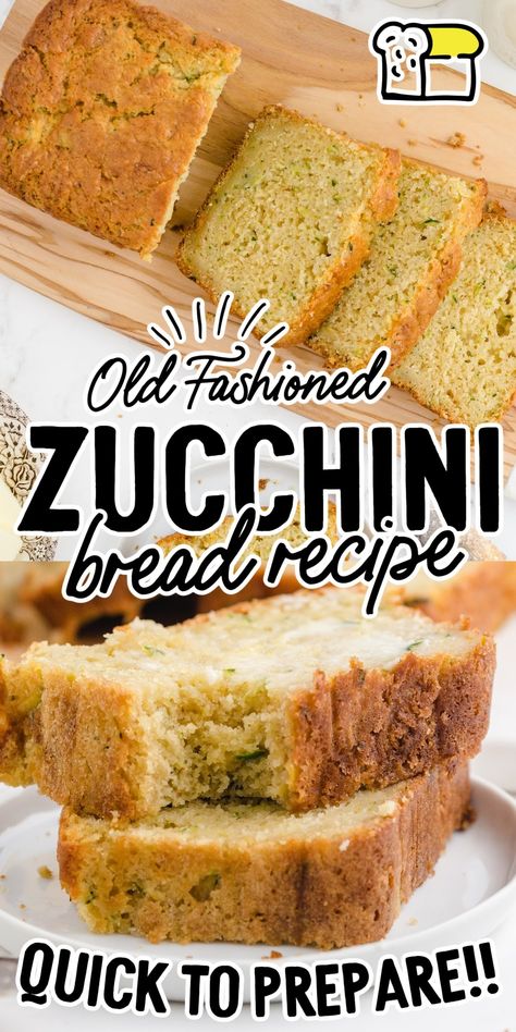 Cinnamon Apple Zucchini Bread, Bana Bread Recipe, Bana Bread, Zucchini Breads, Zucchini Recipes Dessert, Lemon Zucchini Bread, Baking 101, Baking Items, Zucchini Bread Recipes