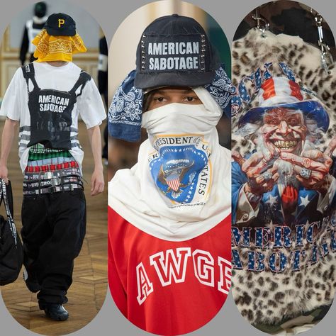 A$AP Rocky American Sabotage by AWGE. Story by Eleonora de Gray, Editor-in-Chief of RUNWAY MAGAZINE: https://runwaymagazines.com/asap-rocky-american-sabotage/ In a powerful convergence of art, fashion, and social commentary, A$AP Rocky and his creative collective AWGE have unveiled “American Sabotage,” a collection that goes beyond the runway to challenge societal norms and provoke thought. This audacious line, consisting of 34 meticulously crafted looks, serves as a vivid canvas for ghetto ... American Sabotage Asap Rocky, American Sabotage, Asap Yams, Small Bathroom Interior, Runway Magazine, Societal Norms, Social Commentary, Asap Rocky, Art Fashion