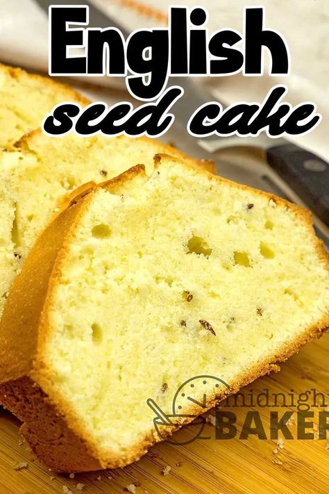 English Cake Recipe, Seed Cake Recipe, Classic Fall Desserts, British Cake, Easy To Bake, Cake Recepies, Loaf Cake Recipes, British Desserts, Seed Cake