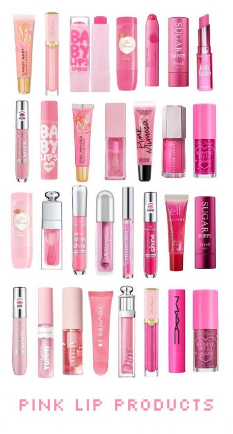 pink lip products #Ideas #Your #Look #CreativeIdeas #Every #Occasion #Makeup #Ideas #Elevate #Inspo #Inspiration #for #HomeTrends #Trends Occasion Makeup, Candy Lips, Best Lip Gloss, Lip Care Routine, Pink Cosmetics, Lip Gloss Collection, Glitter Eye Makeup, Pink Lip Gloss, Products Ideas