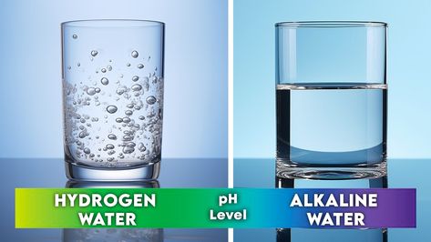 Alkaline Water vs. Hydrogen Water, which one is better? Find Out! Drinking Alkaline Water, Hydrogen Water, Alkaline Water, Water Intake, Water Life, Sodium Bicarbonate, Ascorbic Acid, Blood Pressure, Good Things