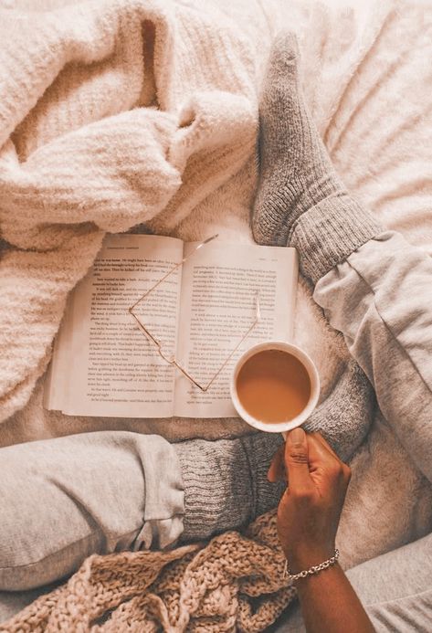 A Cup Of Coffee, Cup Of Coffee, A Book, Reading, Coffee, Bed, Books