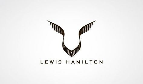 Lewis Hamilton Inspired Tattoo, Lewis Hamilton Signature, Lewis Hamilton Tattoo Ideas, Lewis Hamilton 44 Logo, Lewis Hamilton Tattoo, Lewis Hamilton Logo, Athlete Logo, Hamilton Logo, Logo Wings