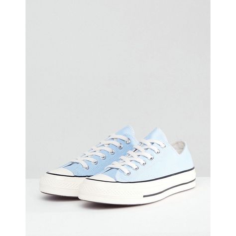 Converse Chuck 70 In Baby Blue ($100) ❤ liked on Polyvore featuring shoes, sneakers, treads shoes, converse sneakers, laced up shoes, baby blue shoes and print shoes Light Blue Tennis Shoes, Light Blue Converse High Tops, Casual Light Blue Converse Sneakers, Platform Converse Light Blue, Blue Converse Shoes, Light Blue Converse, Light Blue Lace-up Synthetic Sneakers, Light Blue Synthetic Lace-up Sneakers, Baby Blue Shoes